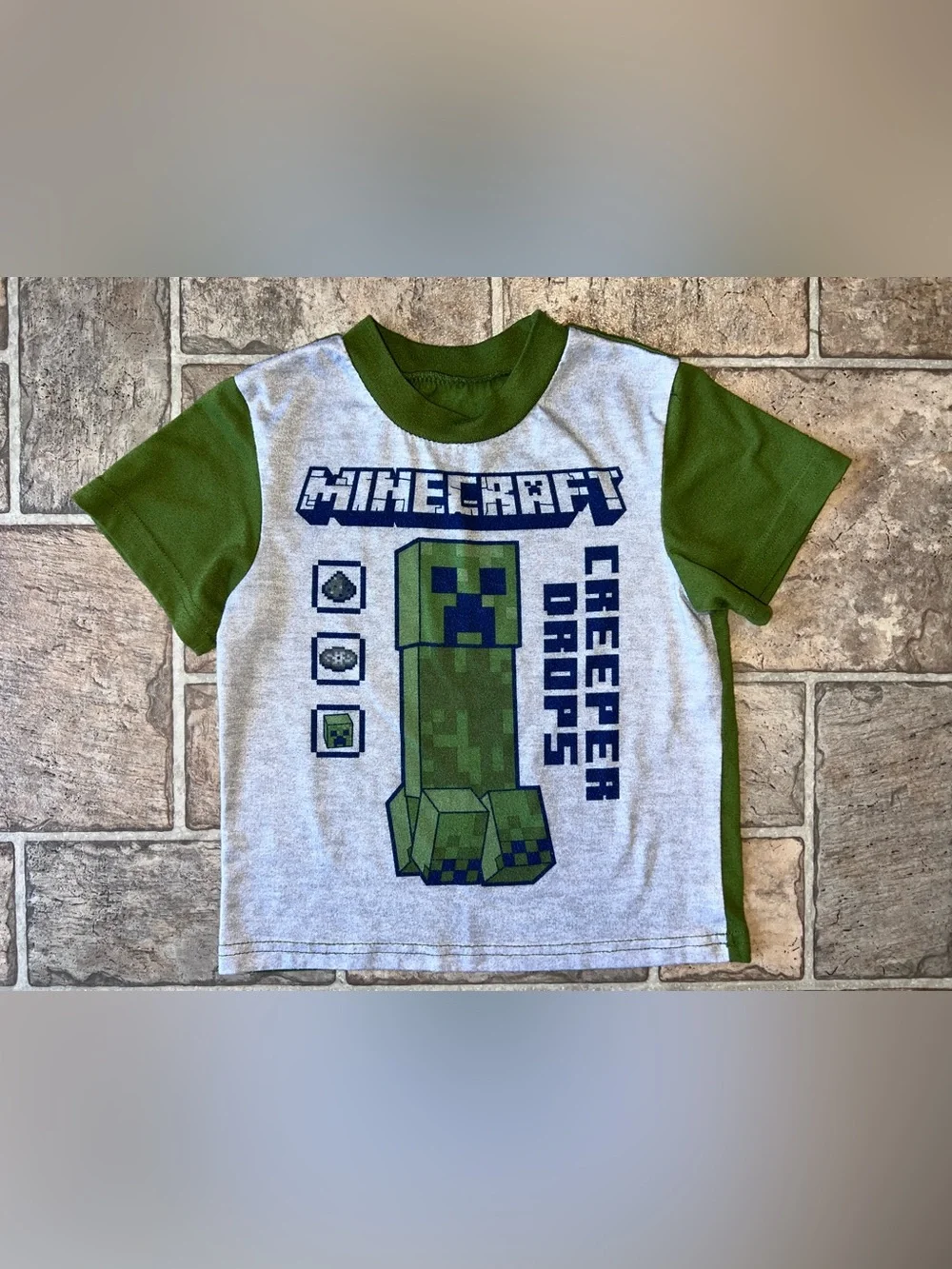 Kids Minecraft Creeper Pajama Set